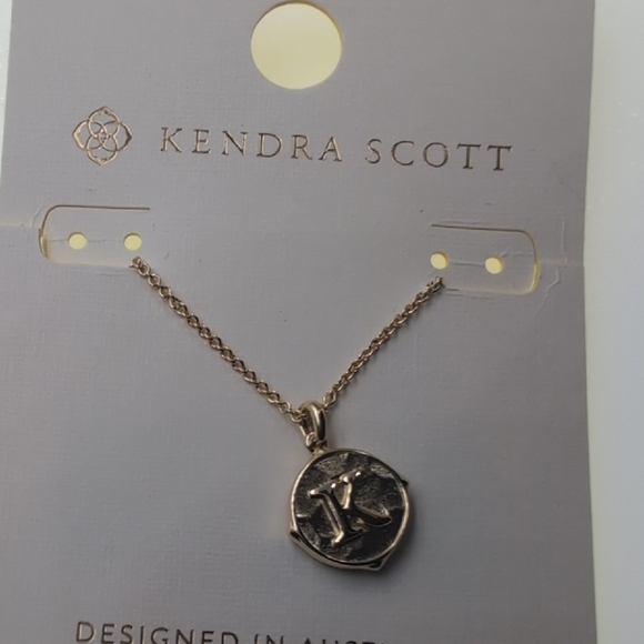 Kendra Scott Initial Gold Pendant Necklace - Picture 2 of 9